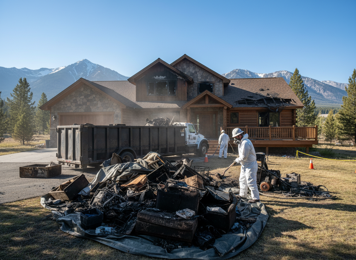 tenant fire damage cleanup in Sun Valley